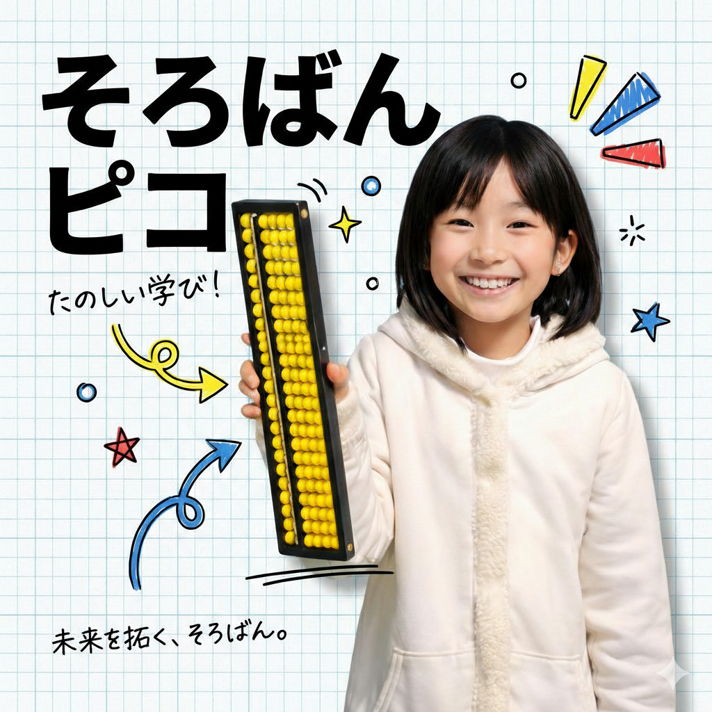 算数が得意な子には、理由がある。
その秘密は、右脳を鍛えるそろばんにある。
暗算力と集中力がぐんと伸びる。
まずは無料体験へ。